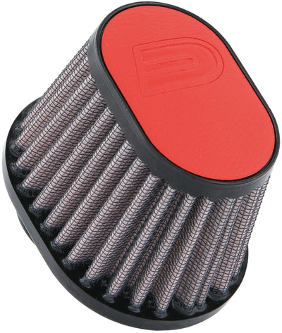 Dna sportluftfilter leather top sport air filter 100 x 75mm red