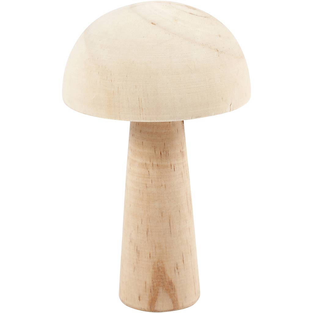 Creativ company houten paddenstoel, 14cm
