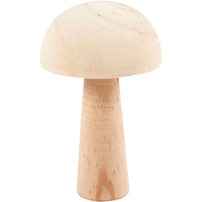 Creativ company houten paddenstoel, 14cm