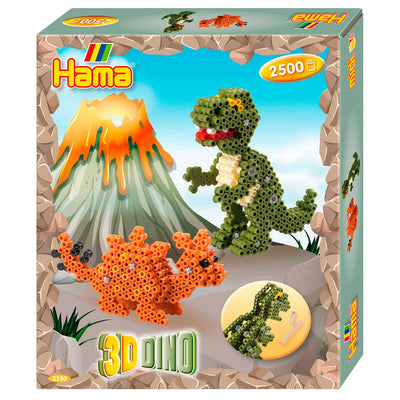 Hama strijkkralenset 3d dino – 2.500 stuks