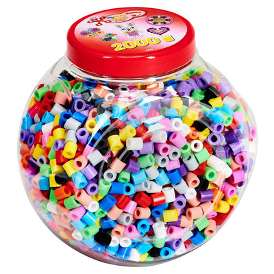 Hama maxi strijkkralen pastelmix - creatieve speelgoedset 2000 stuks.