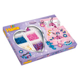 Merkloos sans marque hama midi strijkkralenset sieraden maken paars, 2400st. - afbeelding 4
