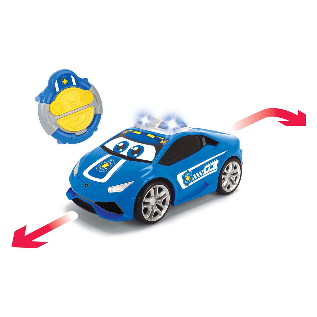 Dickie toys abc irc pauly politie 27 cm - bestuurbare auto