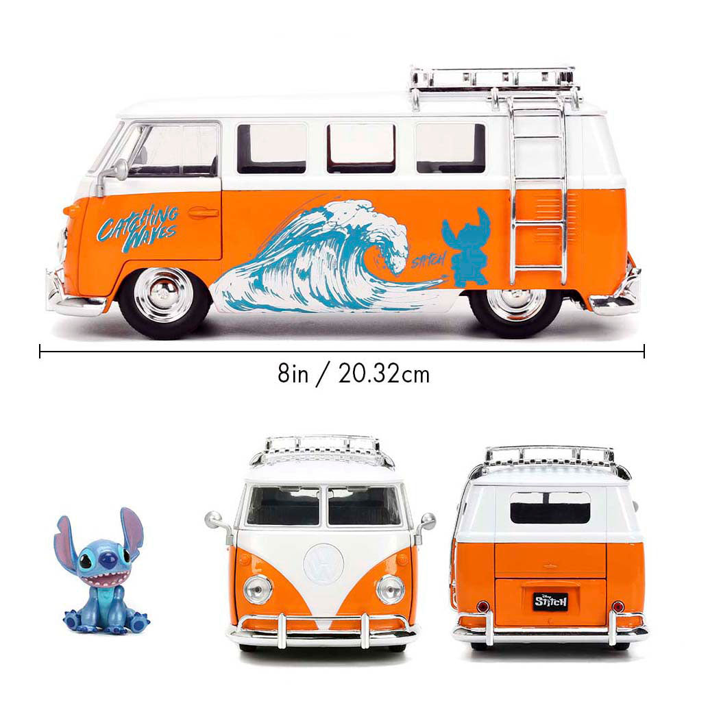 Jada toys jada stitch 1961 vw bus 1:24