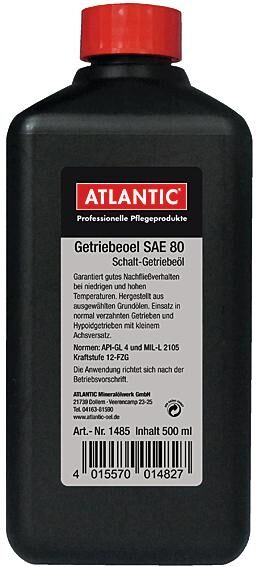 Atlantic getriebeöl sae 80 gear oil sae 80 500 ml