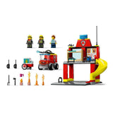 Lego City 60375 Brandweerkazerne en Brandweerwagen - afbeelding 3