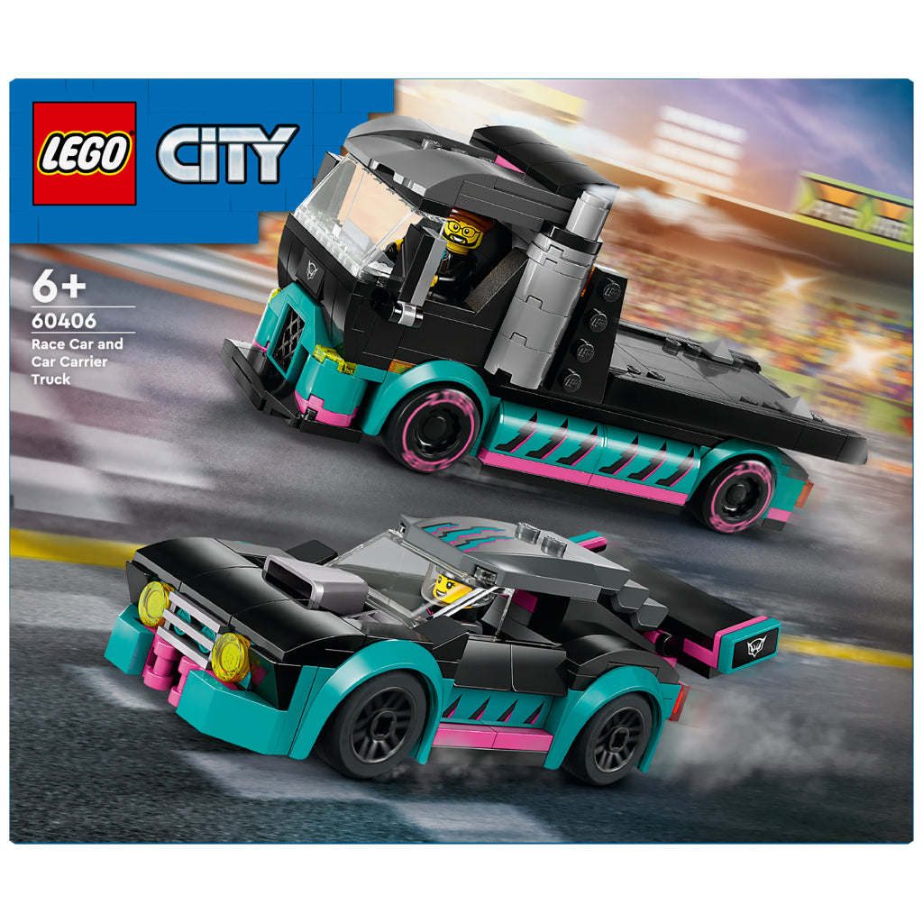 Lego LEGO City 60406 Raceauto en Transporttruck