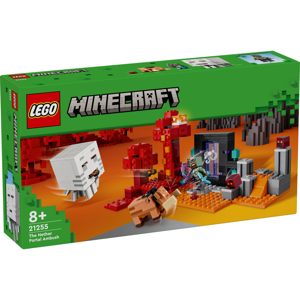 Lego LEGO Minecraft 21255 Hinderlaag bij het Nether-Portaal