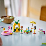 Lego friends 42658 zwembadfeestje met flamingo en eenhoorn - afbeelding 3
