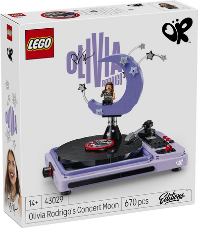 Lego editions olivia rodrigo's concertmaan muziek bouwpakket voor kinderen en tieners - 43029