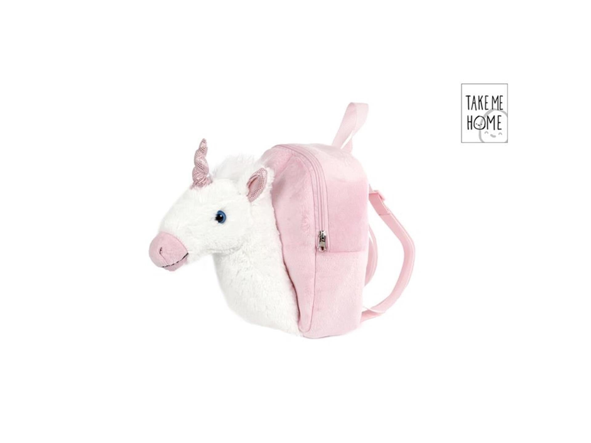 Take me home unicorn rugzak met 3d unicorn 26cm
