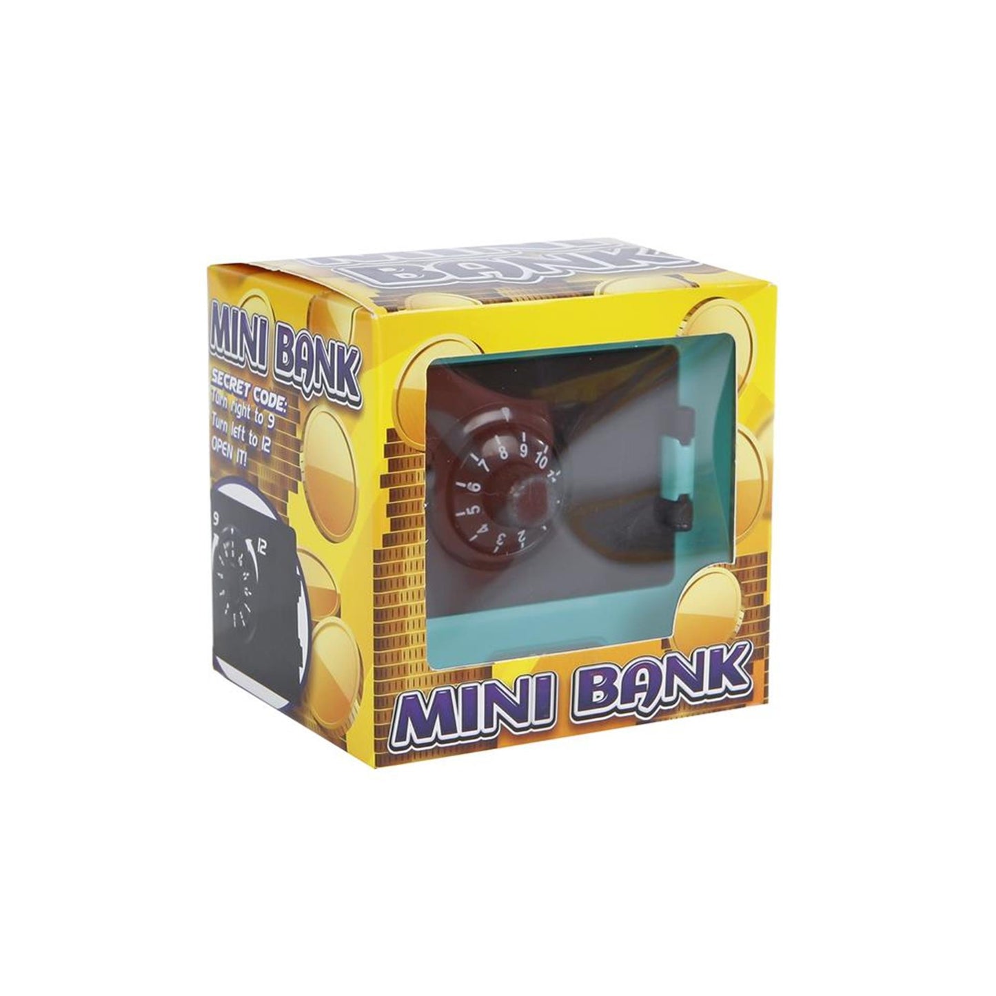 Mini geldkluis met geheime code, 9cm