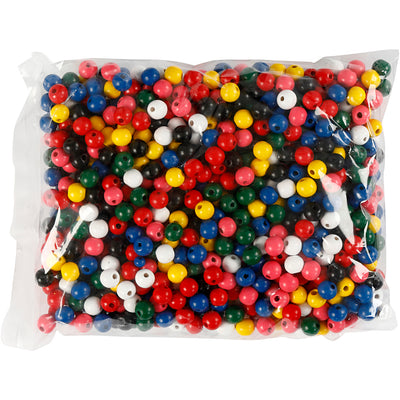 Creativ company houten kralen mix 10 mm ca 680 diverse kleuren