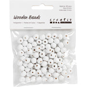 Https: www.cchobby.nl houten-kralen-d-8-mm-gatgrootte-2-mm-ca-80-stuk-wit-15-gr-1-doos - afbeelding 2