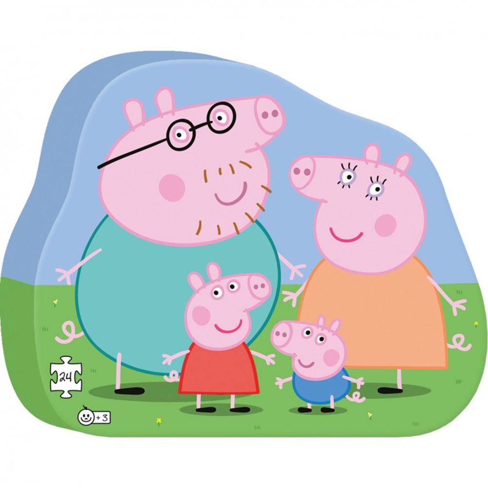 Puzzel peppa pig familie. 24 stukjes. 3+