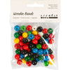 Creativ company houten kralen diverse kleuren, 70st.