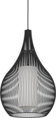Eglo razoni 1 hanglamp - e27 - ø 42,5 cm - zwart|wit - staal|glas