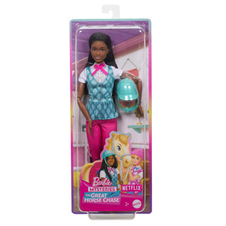 Barbie family horse chase paardrij pop