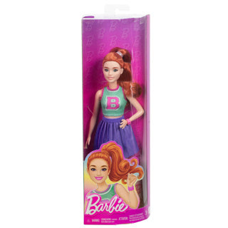 Barbie mattel fashionista look cheerleader-pop paars