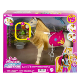 Barbie family horse chase paard functies