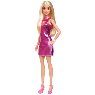 Barbie fashionista pop pink dress heart cut out