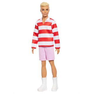 Barbie fashionista ken red and white stripe | 2 stuks