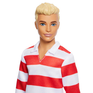 Barbie fashionista ken red and white stripe | 2 stuks
