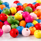Https: www.cchobby.nl houten-kralen-d-8-mm-gatgrootte-1-5-2-mm-ca-3100-stuk-diverse-kleuren-500-gr-1-zak - afbeelding 1