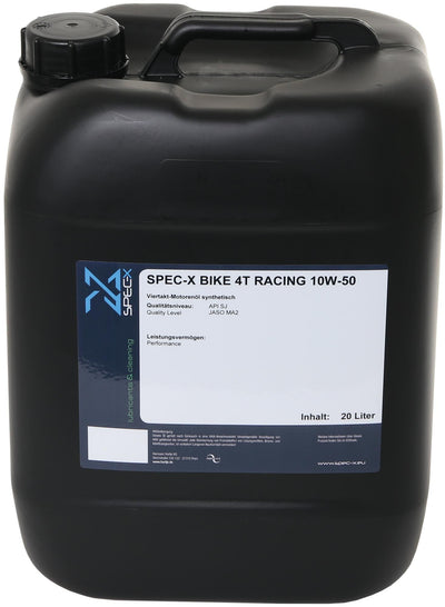 Spec-x motoröl bike 4t racing motor oil 4t 10w-50 raci 20l bike