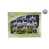 Kids globe koeien zwart wit liggend en staand 12stuks 1:32