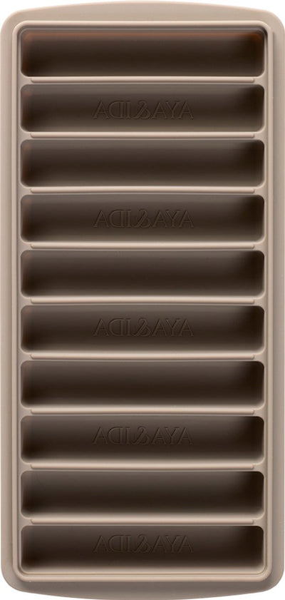 Aya ida aya ida - ice cube tray - ijsblokjesvorm - siliconen ijsblokjes vorm met deksel - bpa vrij - herbruikbaar - langwerpige ijsblokjes voor flessen - koude dranken - driftwood