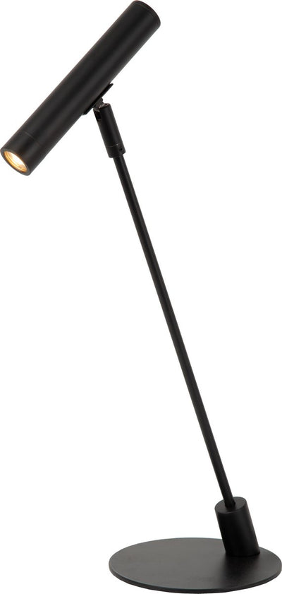 Lucide alec - bureaulamp - led 3 stepdim - g9 - 1x3w 2700k - inclusief omwisselbare ringen - zwart