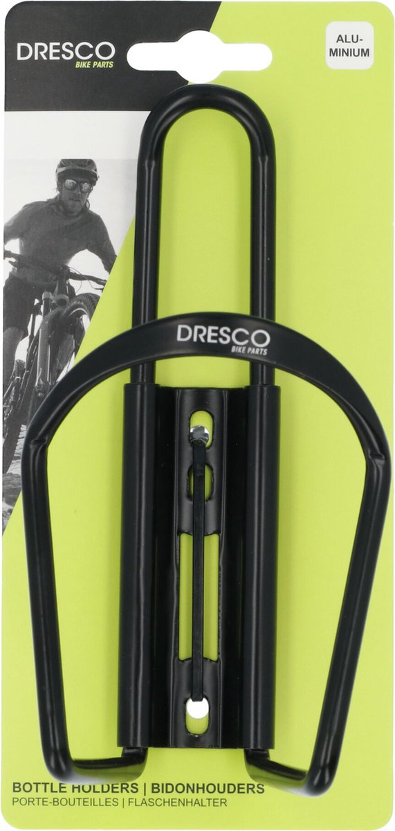 Dresco bidonhouder aluminium zwart