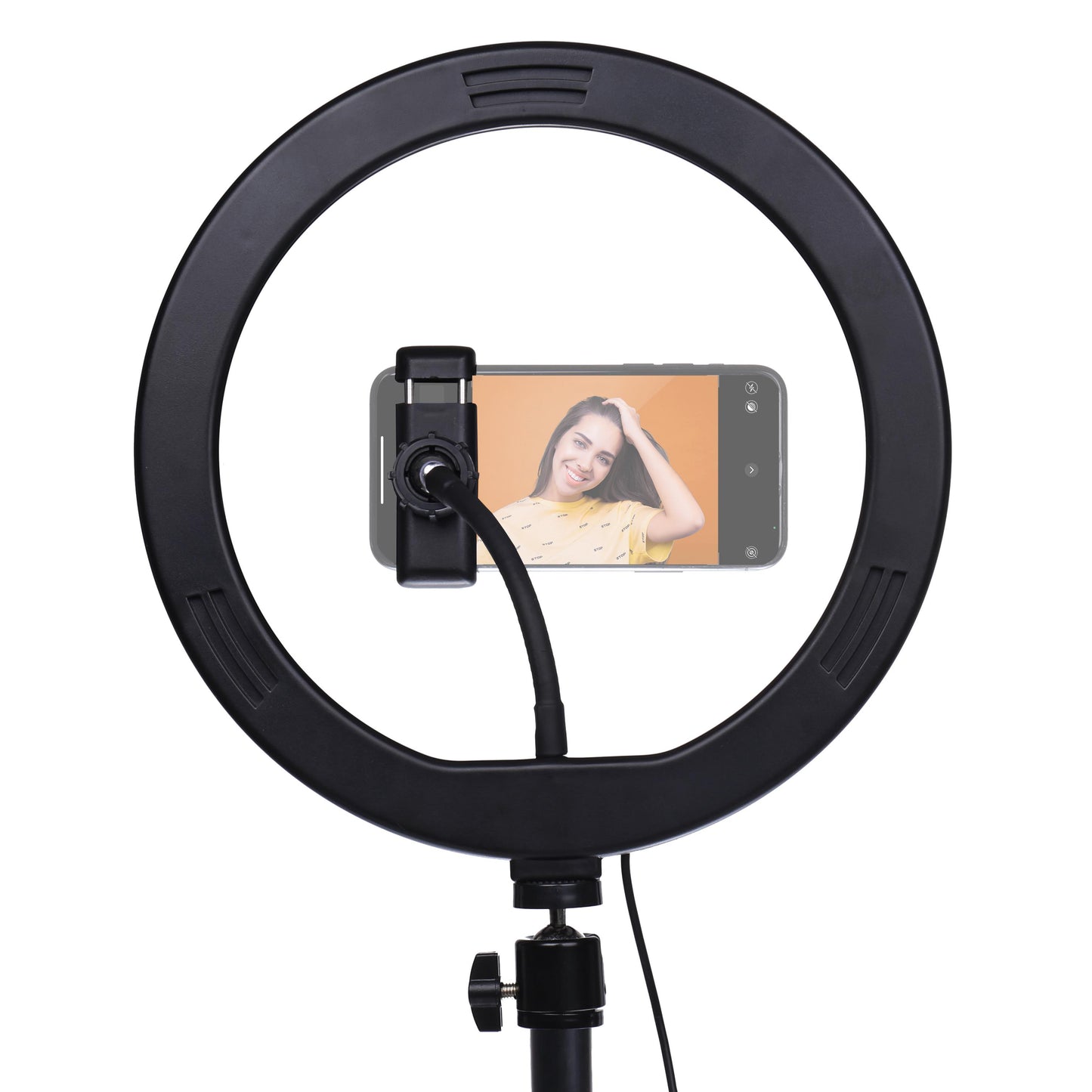 Studioking led vlog set sk-k190 met ringlamp en microfoonhouder