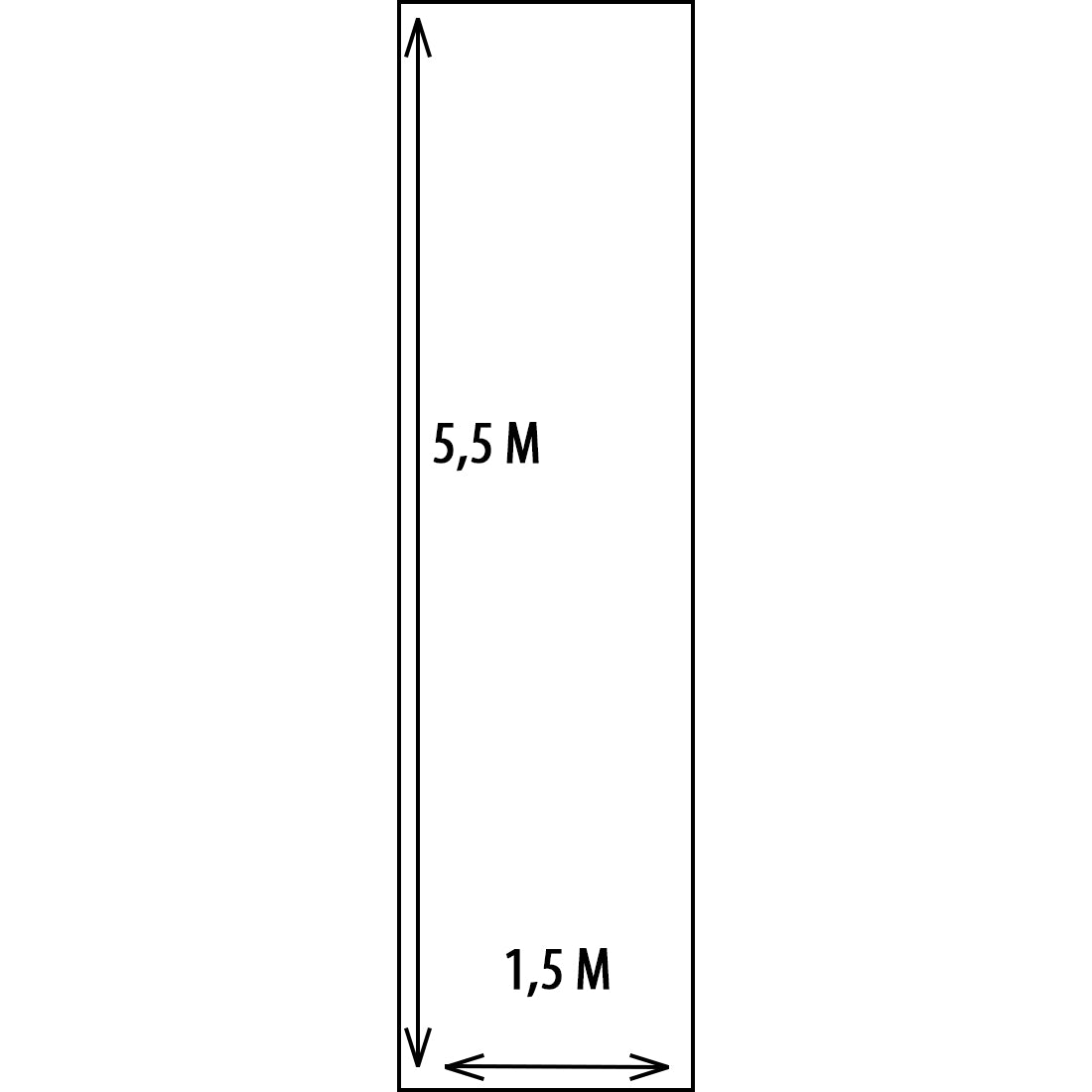 Studioking achtergrond super flexiglass 1,45 x 5 m
