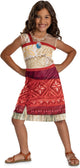 Disguise disney - moana 2, kostuum moana vaiana basic plus jurk, maat xs (3t-4t jaar)