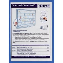 Displayframe franken a4 magnetisch blauw 5 stuks