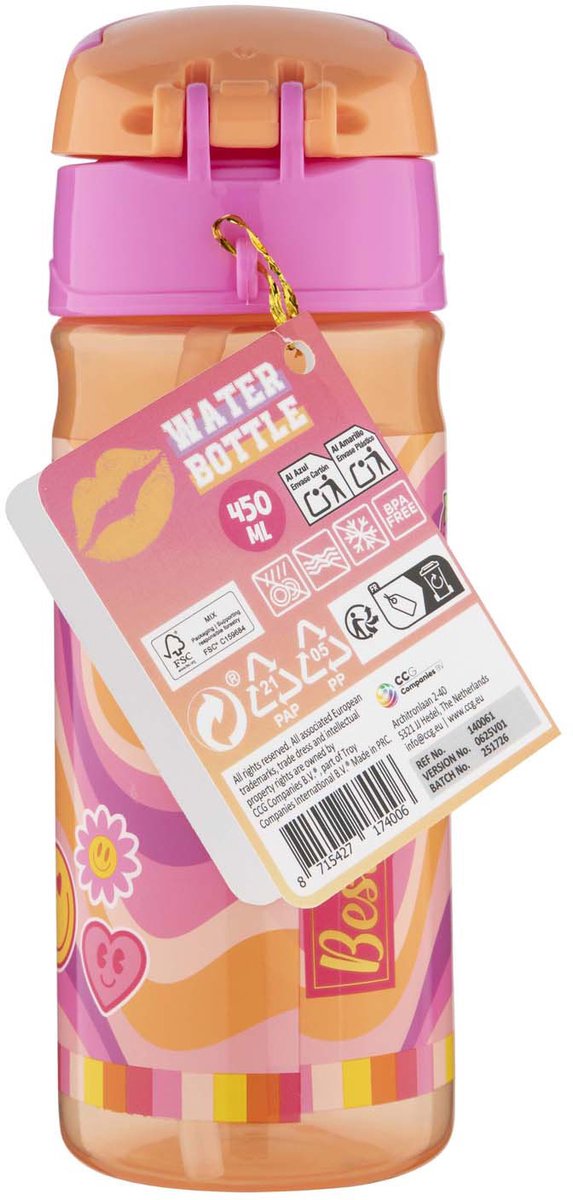 Creative craft group drinkfles - 450 ml - vrolijke kinderfles.