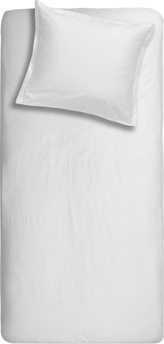 Cinderella sundays dekbedovertrek - 1 persoons - satijn - 140 x 200 220 cm - wit + 1 kussensloop 60x70