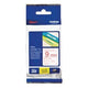 Labeltape brother tze222 rood, wit 9mmx8m