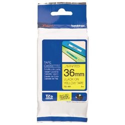 Labeltape brother tze661 zwart geel mat