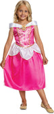 Disguise disney prinses - sleeping beauty, aurora jurk classic, maat m (7-8 jaar), meisjes