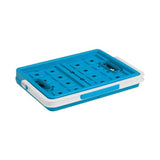 Sunware sqaure boodschappenkrat 24 litermet handgreep blauw 44x31,5x21cm - afbeelding 2