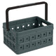 Sunware square vouwkrat met handgreep 24l - 43.5x31x21.3 cm - antraciet boodschappenkrat