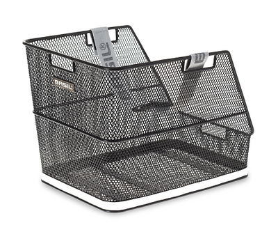 Basil Class - schooltas fietsmand - achterop - zwart