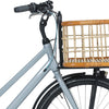 Basil Green Life - rotan fietsmand - large - voorop- natural bruin