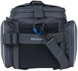 Basil Sport Design Trunkbag - Grijze fietsbagagedragertas, 7-15L, waterafstotend, voor reguliere fiets en e-bike - afbeelding 3