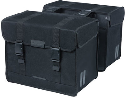 Basil Kavan Eco Classic 58L dubbele fietstas zwart