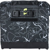 Basil Grand Flower fietsshopper - zwarte waterafstotende tas met laptopvak - 23L