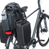 Basil Miles XL Pro bagagedragertas, zwart oranje, waterdicht, 9-36L, geschikt voor elektrische fietsen